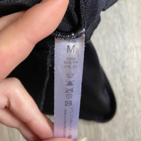 SOLD!!! Yumiko Leotard - Black Alicia, Women’s Size M - Picture 3 of 3